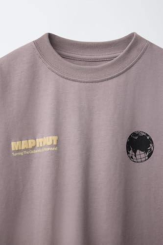 Image of Alan Jones Clothing Boys Oversized Cotton Printed T-Shirt | Round Neck, Short Sleeves, Casual Wear
