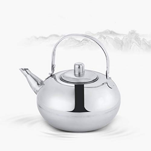 Yardwe 2L 304 Bule Com Infusor de Aço Inoxidável Bule de Chá Chaleira Fogão Seguro para Folhas Solta