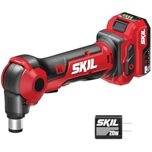 SKIL PWR CORE 12 Brushless 12V Auto Hammer Kit, Includes 2.0Ah USB-C Battery and 20W USB-C Charger - AH6552A-11