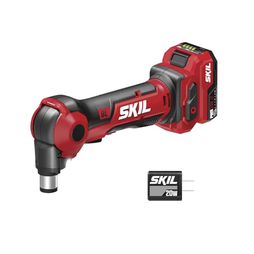 SKIL PWR CORE 12 Brushless 12V Auto Hammer Kit, Includes 2.0Ah USB-C Battery and 20W USB-C Charger - AH6552A-11