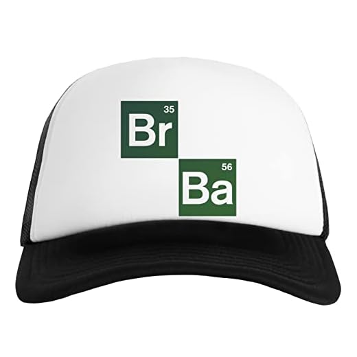 Breaking Bad BR Ba Chemical Symbols Gorra Clásica De Béisbol para Hombre y Mujer Unisex Ajustable Snapback Baseball Cap