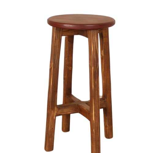 ハイスツール ワインレッド×アンティークブラウン[受注生産商品]