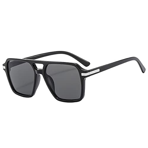 Lunettes de soleil square pour terrasses et conduite dégradé jaune bleu