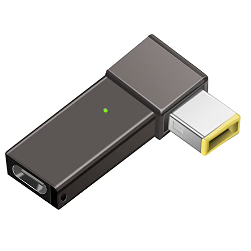 Usb C To Slim Tip Laptop Charging Adapter Female Type C To Right Angle Dc Square Jack Plug Converter Pd Power Charger Connector For Yoga 14 Z40 Z50 E531 G70 Flex 15 Ideapad B50 Thinkpad G50 G40 Lenovo #TOP30