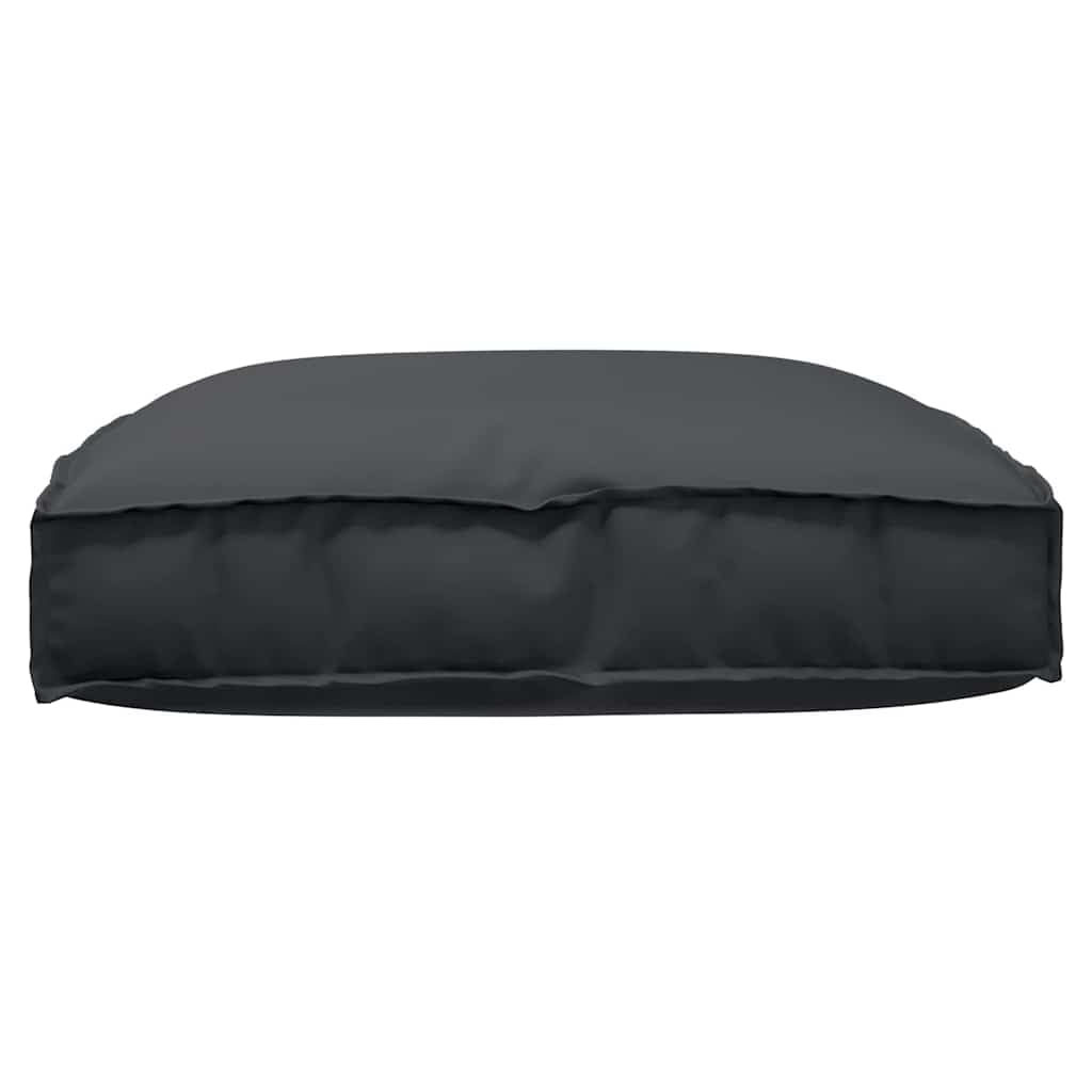 Sitzkissen Outdoor 80x80 cm Schwarz – Bequemes Palettenkissen aus Robustem Oxford-Stoff – Quadratisches Loungekissen Wasserabweisend für Garten, Terrasse und Wohnbereich
