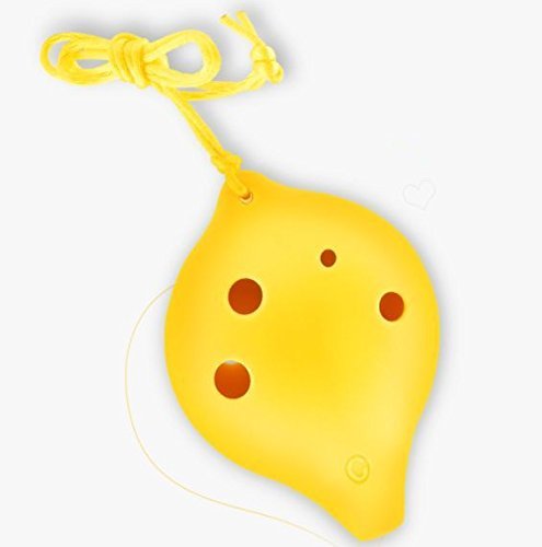 Tng 6 Hole Alto C Plastic Ocarina, Yellow, Suitable For Children Kids Learning,Teacher Teaching #TOP2