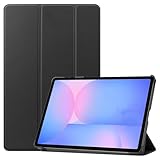 For Galaxy Tab S10 FE Plus ケース カバー 軽量 ギャラクシー Tab S10 FE+ 用保護ケース 手帳型保護カバー スタンド機能 オートスリープ対応 PU製 軽量 耐衝撃 （ブラック）