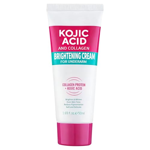 YTRAJU Kojic acid Brightening Cream for Underarm with Collagen, Dark Spot Remover for Body, Intimate Areas, Inner Thighs, Knees and Elbows, Moisturize and Brighten the Skin, Even Skin Tone