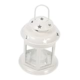 Bougeoir décoratif - le bougeoir est fait de matériaux en fer et en verre pour une utilisation , ce qui est pratique et fiable, chandelier de poche