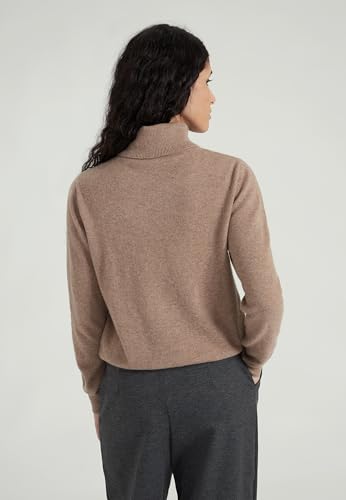 Image of Style & Republic Women's 100% Cashmere Slim Turtleneck Pullover Sweater