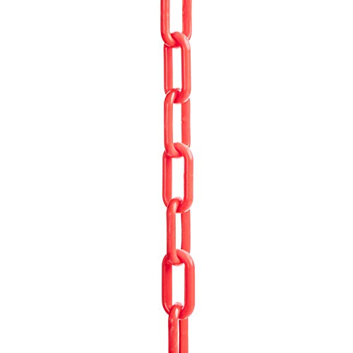 US Weight Chainboss Red Plastic Safety Chain- 125 ft