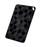 Ultra-Thin Smart Tracking Card, iOS and Android Compatible, Bluetooth Wireless Rechargeable, Water Resistant, Wallet Finder with Geometric Black Design