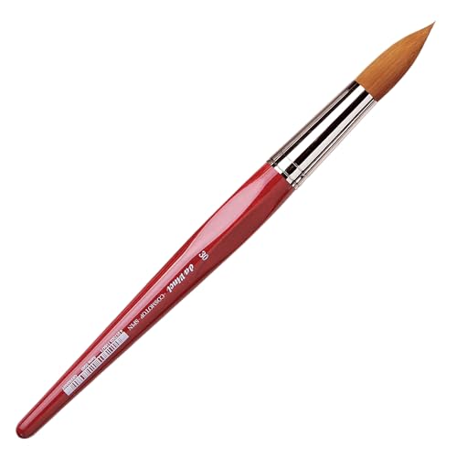 Image of da Vinci Watercolor Series 5580 CosmoTop Spin Paint Brush, Round Synthetic with Red Handle, Size 30 (5580-30)