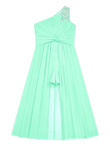 Hularka Kids Girls Shiny Sequins Wedding Bridesmaid Dress Floral Lace Flower Girl Maxi Romper Dress Birthday Party Gown4