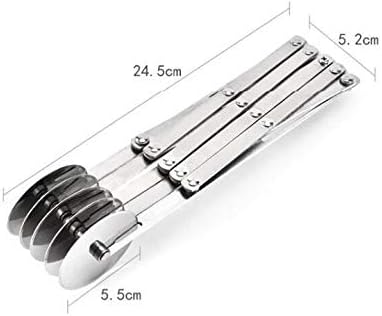 MBB 5 Wheels Pizza Slicer Pastry Cutter Cookie Dough Divider Baking Roller