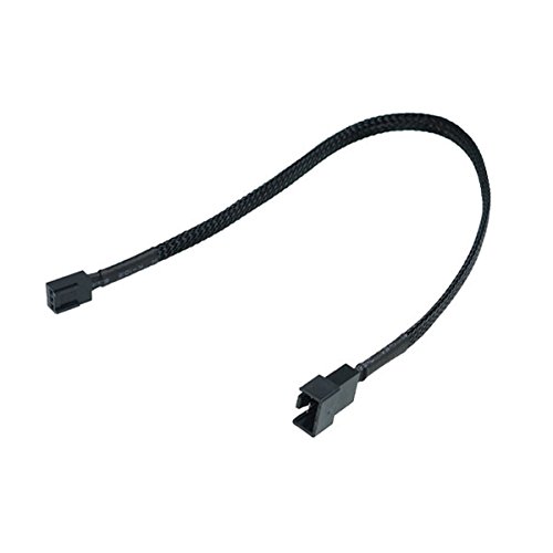 Phobya 0 Adaptor 4Pin PWM Plug to 3Pin (Socket) 30cm - Black Refrigeración por Aire Cables y adaptadores de Ventilador Cover