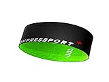 compressport free belt, cintura da trail running unisex-adult, nero/lime, xl/xxl