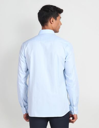Image of Arrow Slim Fit Mens Formal Shirt - 100% Cotton, Breathable & Comfortable, Full Sleeves Shirts for Men