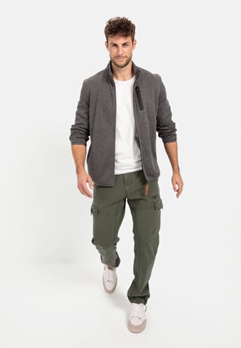 Suéter cárdigan de abrigo para hombre con cremallera camel active 4