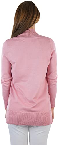 Image of ToBeInStyle Women's Long Sleeve Rib Banded Open Sweater Cardigan
