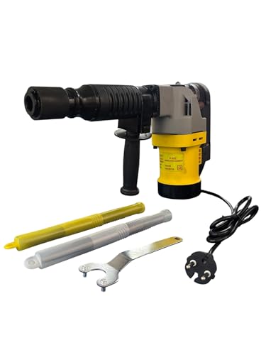 Image of Jon Bhandari Tools 2400W Demolition Hammer, 3000 BPM Heavy Duty Electric Breaker Machine with SDS Max Chuck, Flat & Point Chisel for Concrete Breaking, Wall Demolition, Chipping & Construction Work