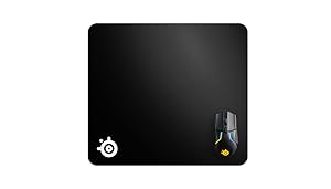 SteelSeries QcK Heavy - Large - Gaming Mouse Pad - Extra Thick Non-Sip Rubber Pad - Exslusive Microfiber Surface - Peak Tracking and Stability - Optimized For Gaming Sensors