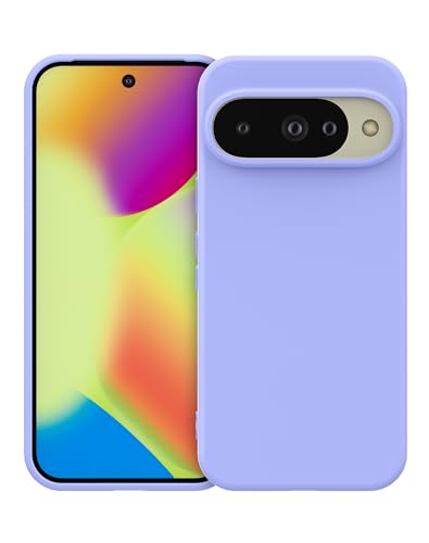 Coque Pixel 10 Pro silicone liquide violette usage quotidien