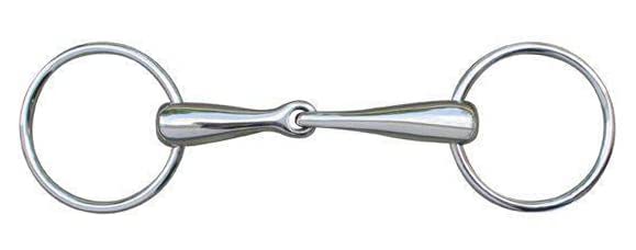 HKM 9866.0211 Snaffle Bit Solid Stainless Steel 16 mm, 16/beige, 60/115 weite