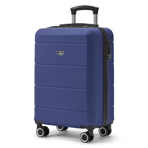 Image of LUGG 20 Inch Jetset Lightweight Travel Cabin Bag Carry On Approved Suitcase ABS Shell Protection Water Resistant & Safe Locking System Easyjet overheadLuggage 55x35x23cm