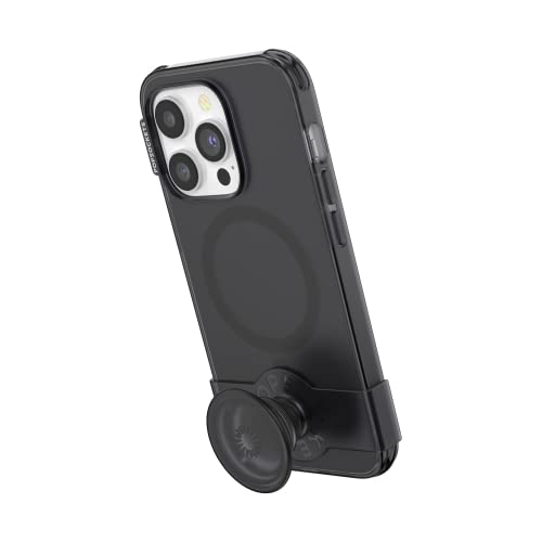 Image of PopSockets iPhone 14 Pro Phone Case with MagSafe- Transluscent Black
