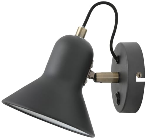 Aplique de pared negro E27 de diseño moderno para iluminación interior 2