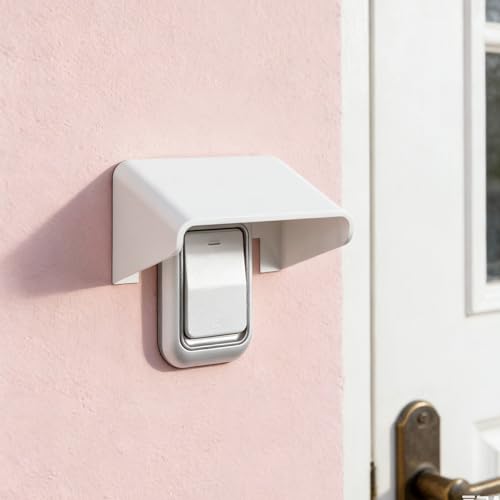 Cubierta de timbre impermeable con material PP resistente para lluvia exterior pack de 6 7