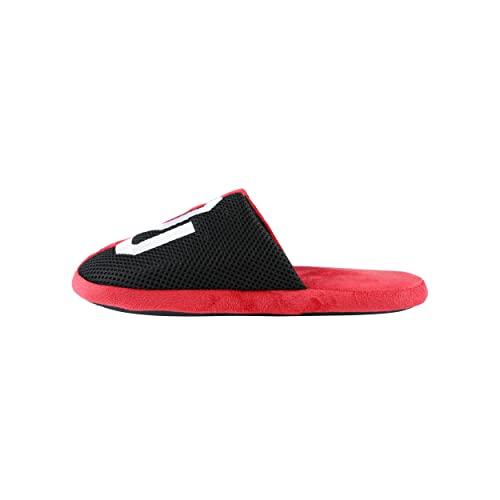 Image of FOCO Oklahoma Sooners NCAA Mens Team Logo Staycation Slippers