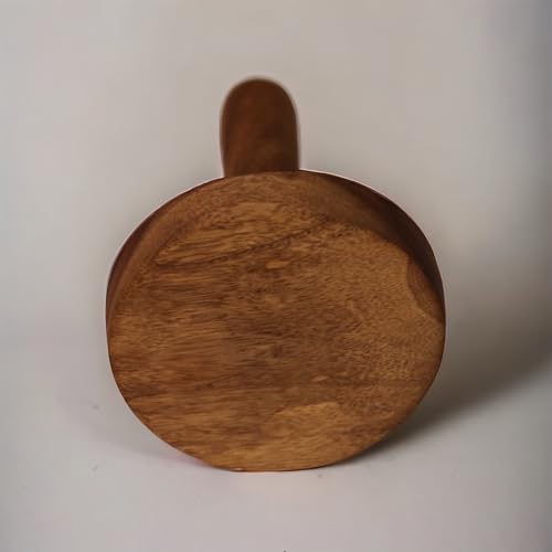 Image of Vesta Homes Wooden Potato, Pav Bhaji Masher & Roti Presser - Multipurpose Kitchen Tool for Mashing Vegetables, Making Flatbreads, Paratha, and Cooking - Natural Sheesham Wood