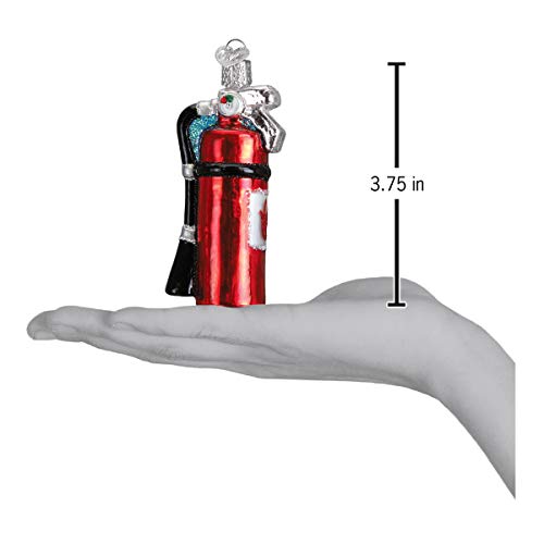 Old World Christmas Fireman Collection Glass Blown Ornaments for Christmas Tree Fire Extinguisher