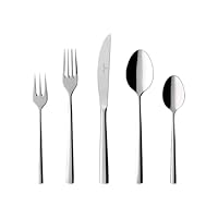 Villeroy & Boch – Piemont Cutlery Set 30 Pieces for 6 People, Dishwasher Safe, Rustproof, Knife, Fork, Spoon, Luxury Cutlery Set, Dinner, 18/10 Stainless Steel