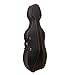 MI&VI Super Lightweight Travel Cello Case (4/4 Size) with Two Wheels | Reflective Safety Strips |Adjustable Backpack Straps | Hard-Shell | High-Density Foam - By MIVI Music