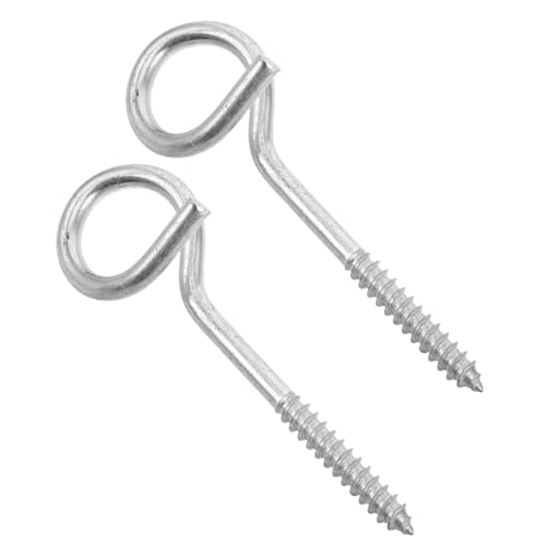 NAMOARLY 2pcs Ceiling Hanging Hooks Ceiling Swing Hanger Decorative Hooks for Hanging Swing Chairs Heavy Duty Metal Eye Hooks for Ceiling Swing Hangers Use