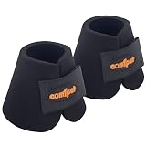 COMFPET Bell Boots for Horse, Horse Overreach Boots, Thick Neoprene Protect Hoof and Bulb Cushioning
