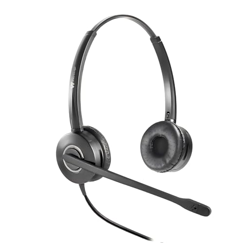Auriculares de teléfono con cancelación de ruido QD VT y cable RJ09 para Polycom y Yealink 5