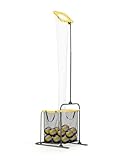 A11N SPORTS Adjustable Volleyball Setter Trainer Net with 5 Angles & Height Settings, Portable Volleyball Training Equipment with 2 Target Modes and Wheels, Perfect for Serving, Spiking, Setting