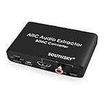 SOUTHSKY 192KHz DAC Converter,HDMI ARC,Bidirectional Optical Coaxial,Audio Extractor to SPDIF Coaxial 3.5mm Jack L/R RCA Adapter,CEC Volume Adjustable