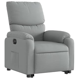 ShGaxin Fauteuil électrique inclinable relevable en tissu gris clair, fauteuils de salon, fauteuil tantra sexuel, fauteuil TV, fauteuil d'allaitement - 3204848