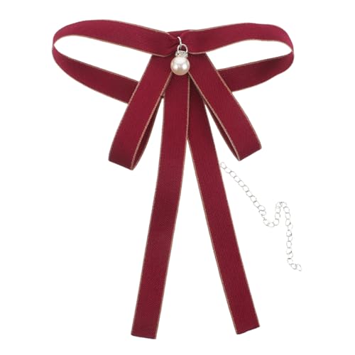 FOMIYES Adjustable Ribbon Necktie with Youthful Bow Design for School Uniforms Daily Wear and Cosplay Events