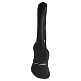 Material: tela y algodón Doble Correas Acolchadas Bajo Eléctrico Bajo Guitarra Estuche Funda Suave Mochila