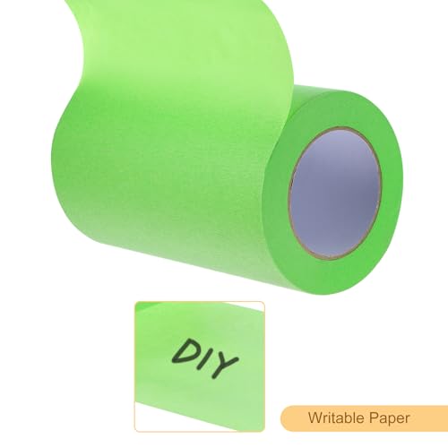 Image of Masking Tape Green Painters Tape Paper Tape [for Crafts DIY Walls Painting Packing Automotive Home Decoration Teaching]- 8 Inch x 60 Yards /1 Roll