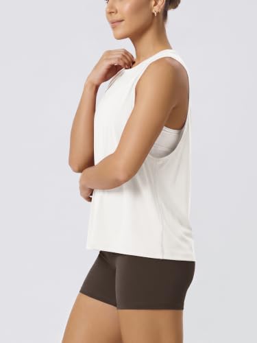 Image of ODODOS 3-Pack Loose Tank Tops for Women Sleeveless Gym Athletic Workout Tops Yoga Shirts