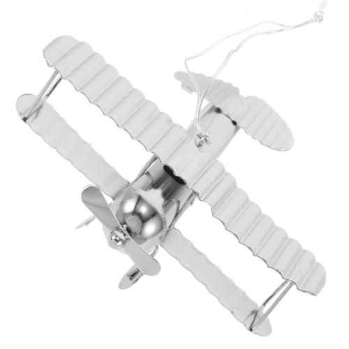 Holibanna レトロな鉄製飛行機模型 ヴィンテージ航空機飾り 小型デスクトップオーナメント 耐久性のあるクラフト装飾 ヨーロピアンスル ホー