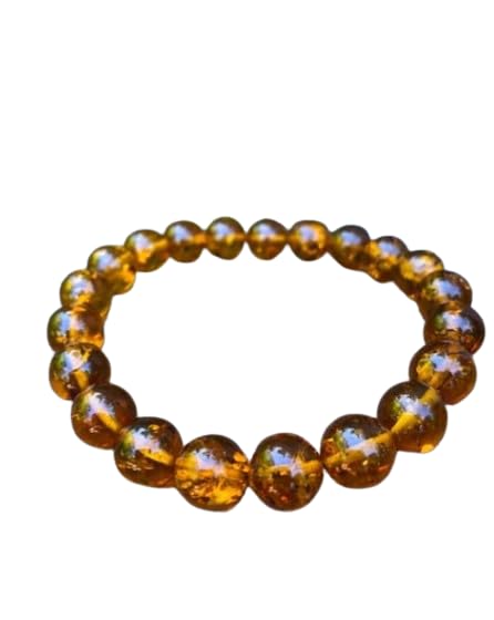 FOREVER Gems Genuine Amber Bracelet Original Certified Amber Crystal Bracelet AAA+++ Quality Amber Gemstone Bracelet Round Beads Amber Stone Bracelet For Men & Women (B0D988MX7H) Amazon Price History, Amazon Price Tracker