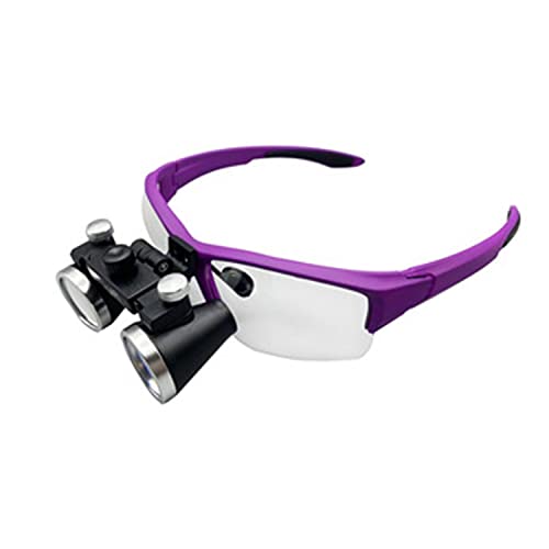 WJFMZS Lupa con luz LED, lupas binoculares médicas quirúrgicas 2.5X / 3.5X, lupas de observación Dental montadas en la Cabeza, para ortopedia, microcirugía, cirugía, cirugía Oral, lupas binoculares Cover